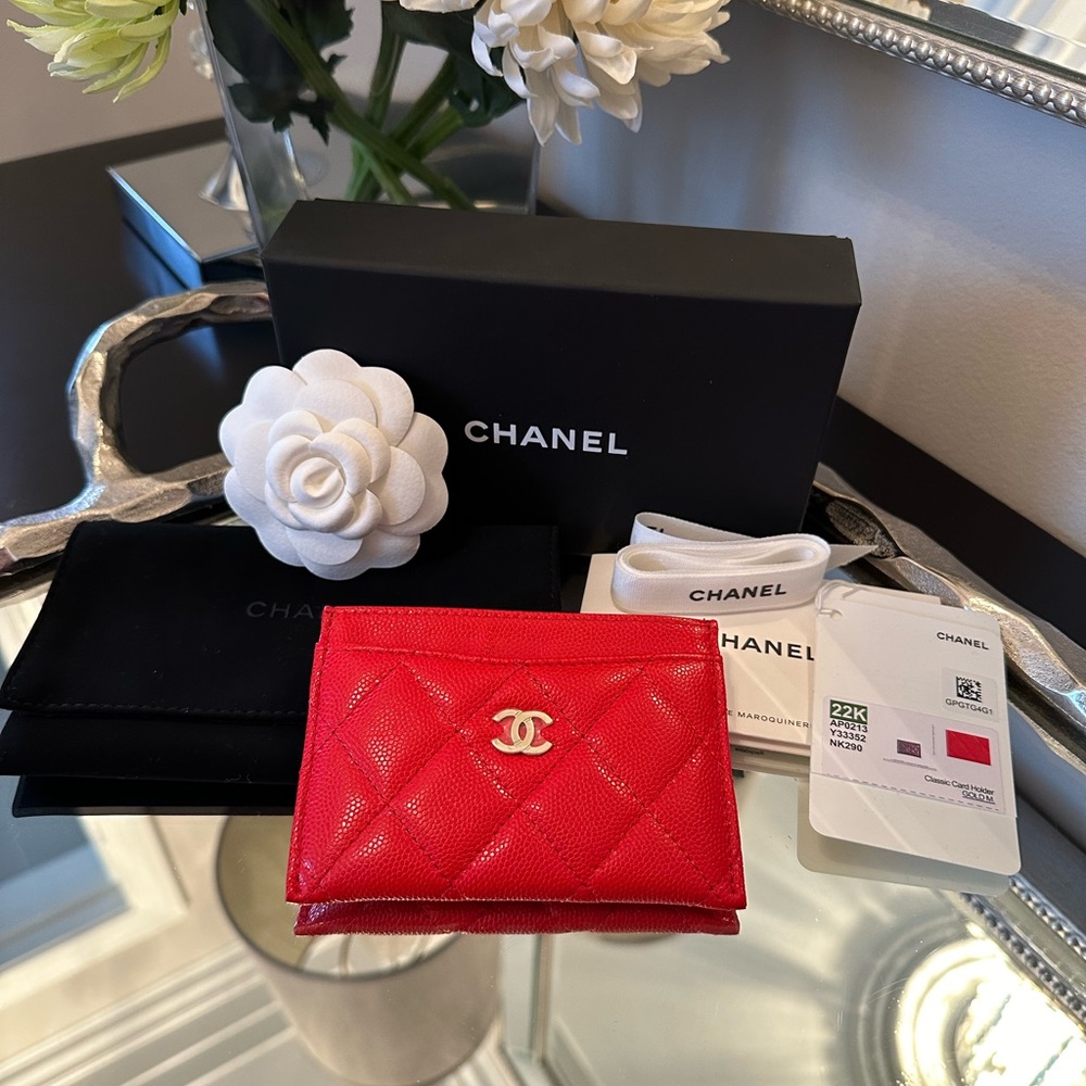 Authentic Chanel card holder.
